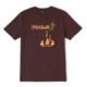 Cobra and Phases Play Voltage in the Milky Night T-Shirt - Red Brown